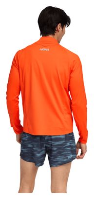 Maglia con zip 1/4 Hoka GlideTech Arancione Uomo