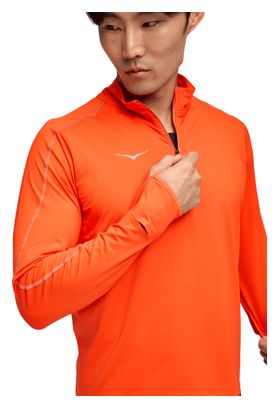 Maglia con zip 1/4 Hoka GlideTech Arancione Uomo