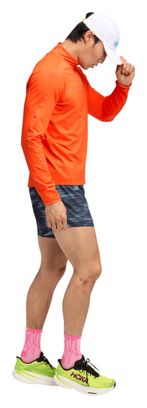 Maglia con zip 1/4 Hoka GlideTech Arancione Uomo