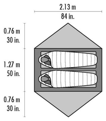 Tente Autoportante MSR Hubba Hubba NX Vert