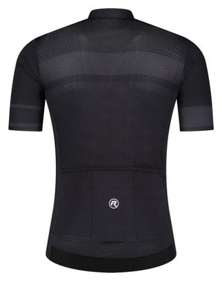 Maillot Manches Courtes Velo Rogelli Block - Homme - Noir