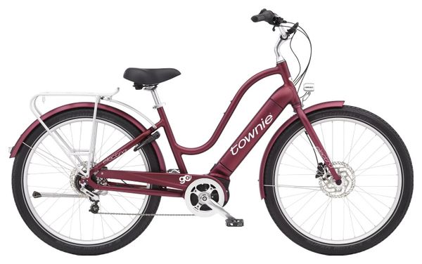 Electra Townie Path Go! Bicicleta de ciudad híbrida 5i Shimano Nexus 5S 500 Wh 27.5 &#39;&#39; Rosewood mate
