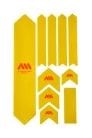 ALL MOUNTAIN STYLE Honey Comb XL Frame Protector Kit 10 stuks - Geel Oranje