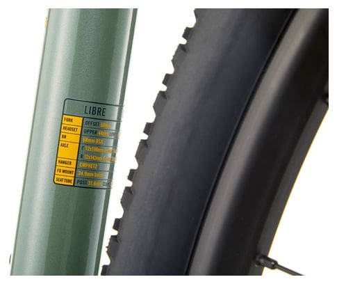 Kona Gravel Bike Libre Aluminium Sram Apex 11V Gloss Metallic Green 2022