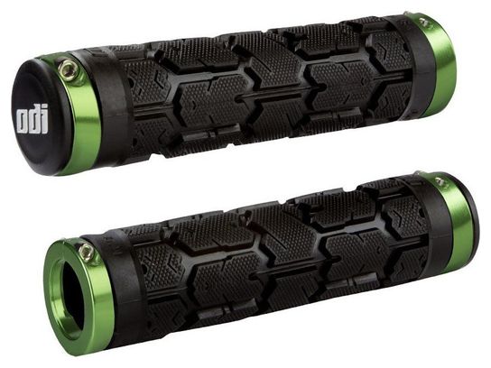 Odi Rogue Lock-On Grips 130mm Zwart/Groen