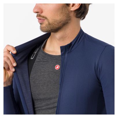 Castelli Thermowoven Men's Long-Sleeve Jersey, Blue