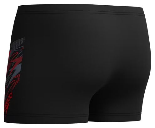 Speedo Medley Logo Men's Swimsuit - Black/Red