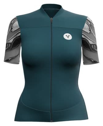 Maglia LeBram Ventoux Donna a maniche corte Petrole Blue Pelforth