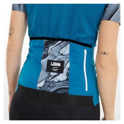 Damen LeBram Ventoux Petrol Blau Pelforth Kurzarmtrikot