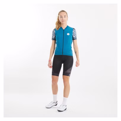 Damen LeBram Ventoux Petrol Blau Pelforth Kurzarmtrikot