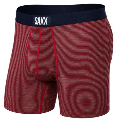 Boxer Saxx Vibe Braguita Super Suave / Mini Rayas - Cereza