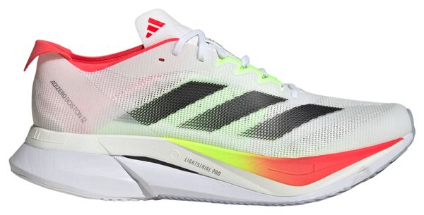 adidas adizero Boston 12 Wit Zwart Rood Herenschoenen