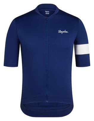 Maillot manches courtes Rapha Core Jersey Bleu/Blanc Homme