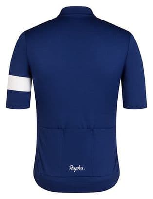 Maillot manches courtes Rapha Core Jersey Bleu/Blanc Homme