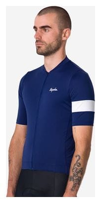 Maillot manches courtes Rapha Core Jersey Bleu/Blanc Homme