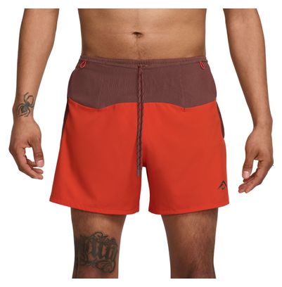 Nike Trail Second Sunrise 5in Red Men's Shorts