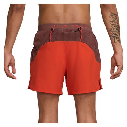 Nike Trail Second Sunrise 5in Red Men's Shorts
