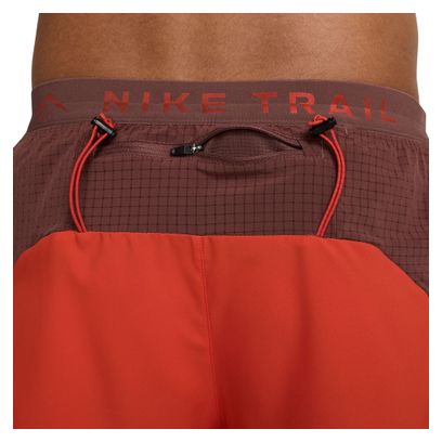 Nike Trail Second Sunrise 5in Red Men's Shorts