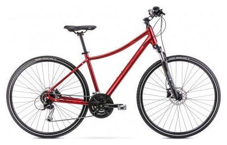 Vélo VTC 28  Femme - ROMET - Orkan 5 - NOIR/ROUGE