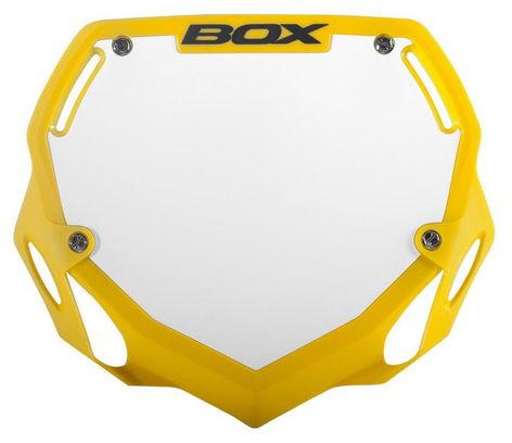 Plaque guidon Box Phase 1 Large Jaune