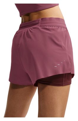 Pantaloncini 2 in 1 Nike Swift rosa da donna