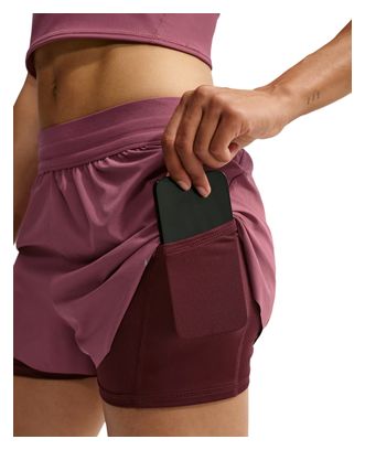 Pantaloncini 2 in 1 Nike Swift rosa da donna
