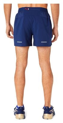 Asics Road Shorts 5in Bleu Homme