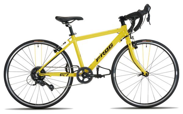 Frog Bikes Frog Road 67 TDF Bicicleta de carretera para niños Shimano Altus 8S 24'' Yellow Tour de France 2020 8-12 años