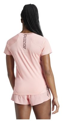 Maglia a maniche corte adidas Adizero rosa da donna