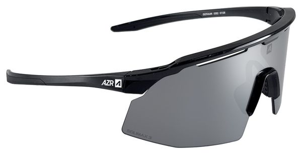 AZR Iseran Black/Gray Mirrored Sunglasses Set + Clear Lens