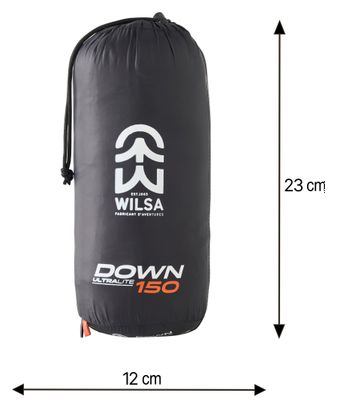 Sac de Couchage Duvets Ultralite Down 150 Zip Gauche Noir