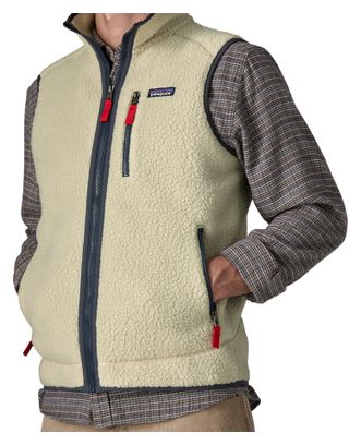 Polar sin mangas Patagonia Retro Pile Beige, hombre