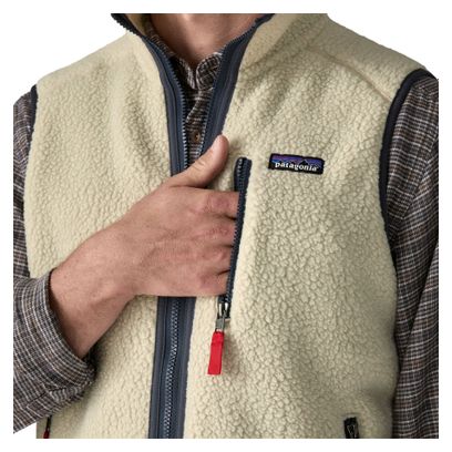 Polar sin mangas Patagonia Retro Pile Beige, hombre
