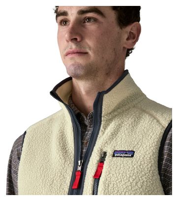 Polar sin mangas Patagonia Retro Pile Beige, hombre