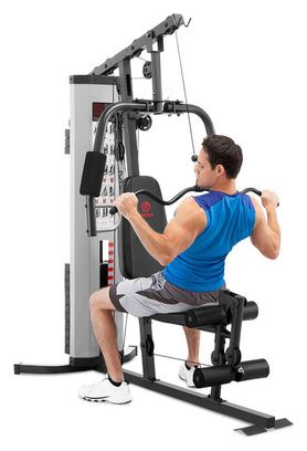 Appareil à charges guidées Marcy Eclipse MWM988 Compact Home Gym - Argent