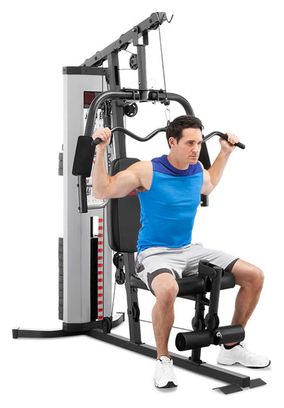 Appareil à charges guidées Marcy Eclipse MWM988 Compact Home Gym - Argent