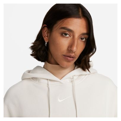 Nike Sportswear Sudadera con capucha Phoenix Fleece para mujer Blanca