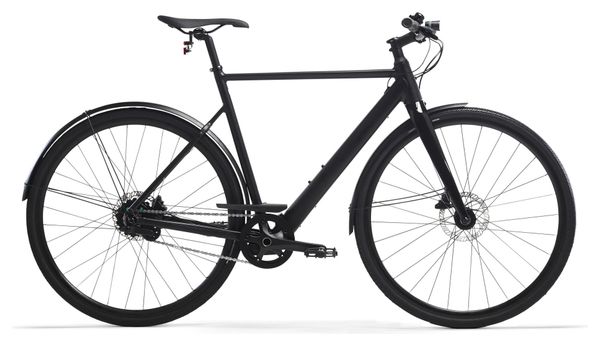 Elops Speed 900E Single-Speed City Bike 244Wh 700mm Black 2023