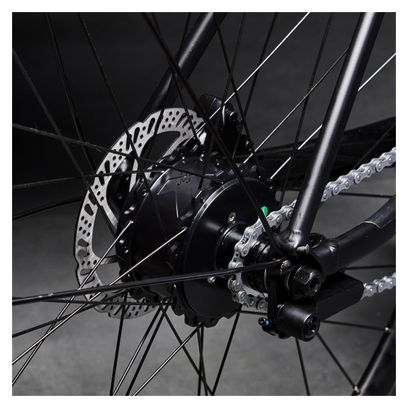 Elops Speed 900E Single-Speed City Bike 244Wh 700mm Black 2023