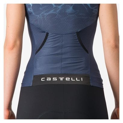 Maillot de triatlón sin mangas Castelli Free Tri 2 Azul para mujer