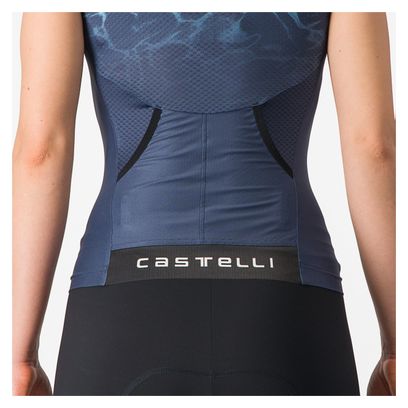 Maillot Sans Manches Triathlon Femme Castelli Free Tri 2 Bleu