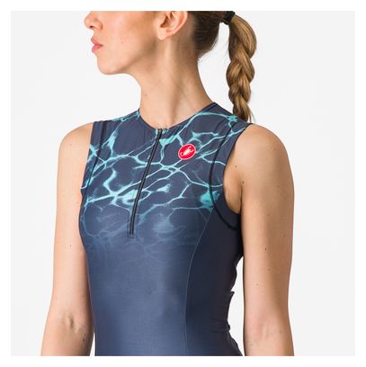 Maillot Sans Manches Triathlon Femme Castelli Free Tri 2 Bleu
