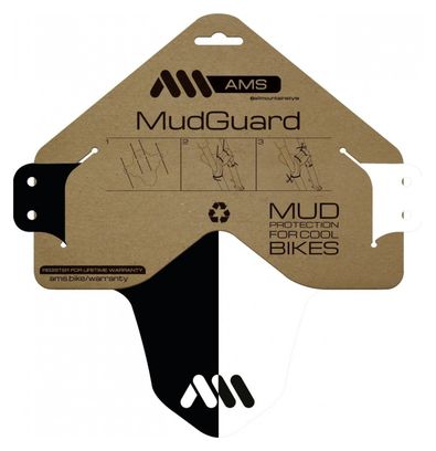 All Mountain Style AMS Front Mud Guard Black & White