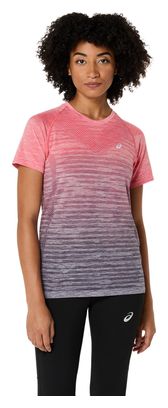 Maillot manches courtes Asics Seamless Corail/Violet Femme