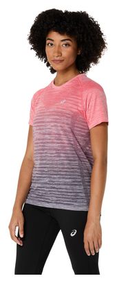 Maillot manches courtes Asics Seamless Corail/Violet Femme