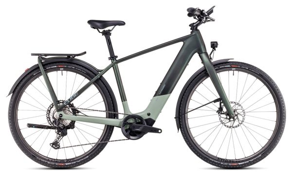 Cube Kathmandu Hybrid C:62 SLT 400X Elektrische Hybride Fiets Shimano Deore XT 12S 400 Wh 700 mm Stellar Green 2025