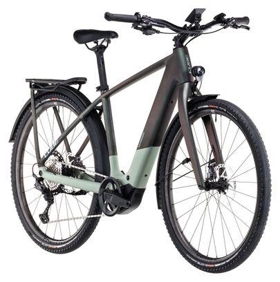 Cube Kathmandu Hybrid C:62 SLT 400X Elektrische Hybride Fiets Shimano Deore XT 12S 400 Wh 700 mm Stellar Green 2025
