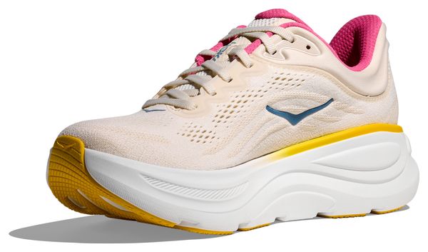 Hoka Bondi 9 Beige Women's Running Shoes