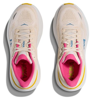 Hoka Bondi 9 Beige Women's Running Shoes
