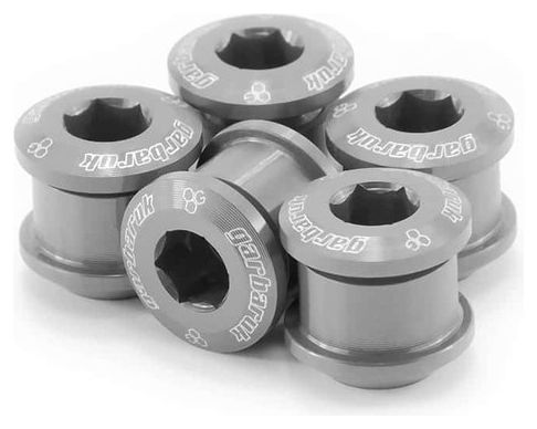 Juego de 5 tornillos para placa Garbaruk M8 x 0,75 plateados